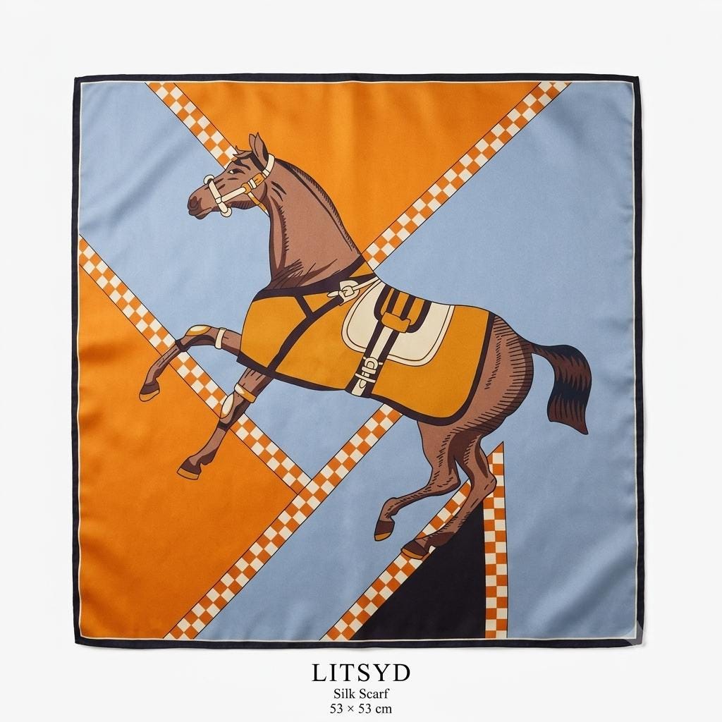 100% silk scarf