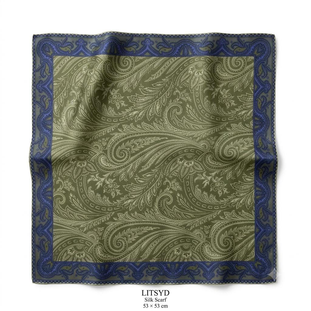 100% silk scarf