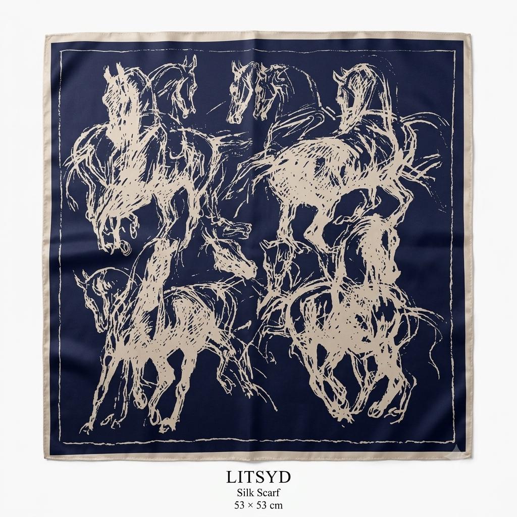 100% silk scarf