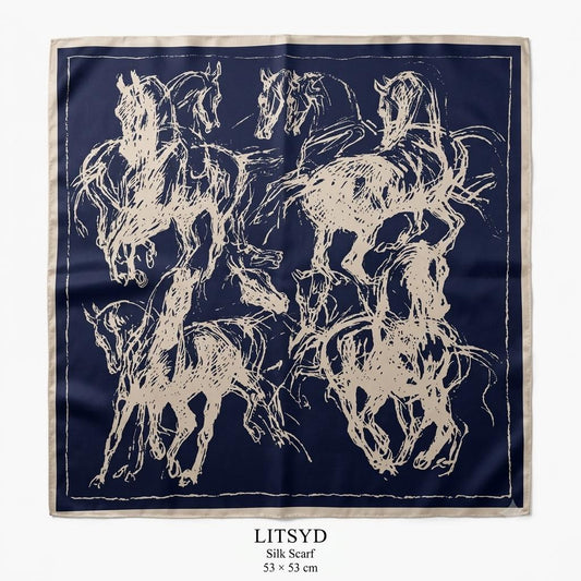 100% silk scarf