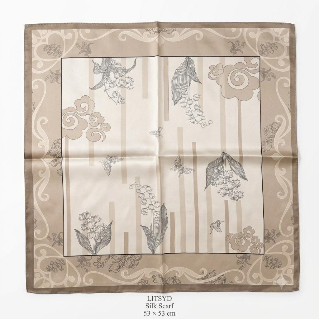 100% silk scarf