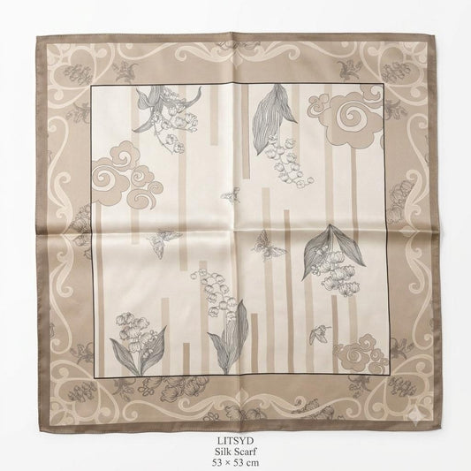 100% silk scarf