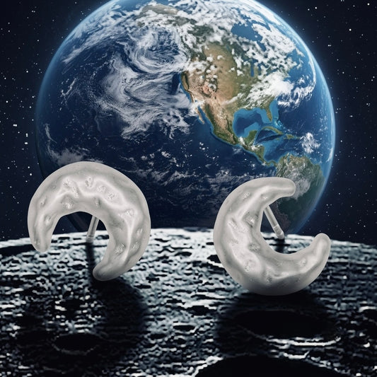 Moon Stud Earrings – Dreamy Celestial Jewelry Inspired by Moonlight