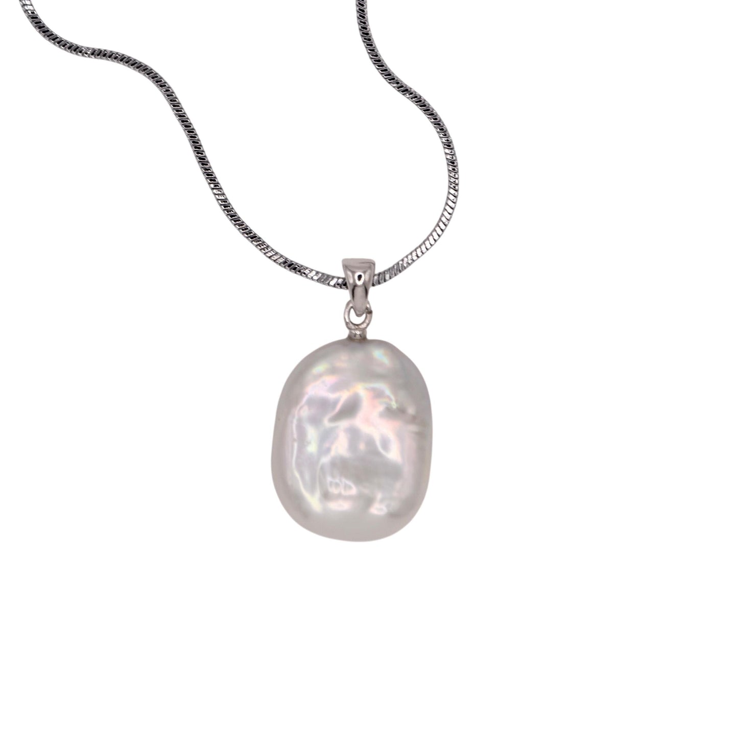 Baroque pearl pendant