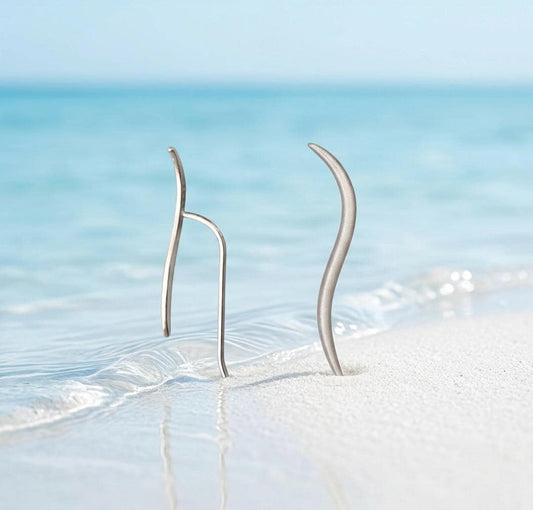 Minimalist Hypoallergenic Flow Earrings