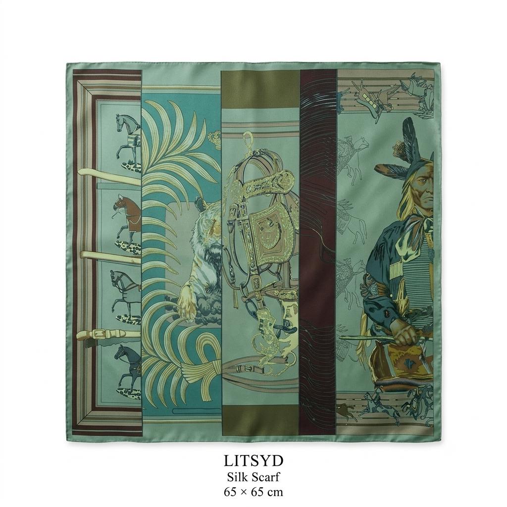 100% silk scarf