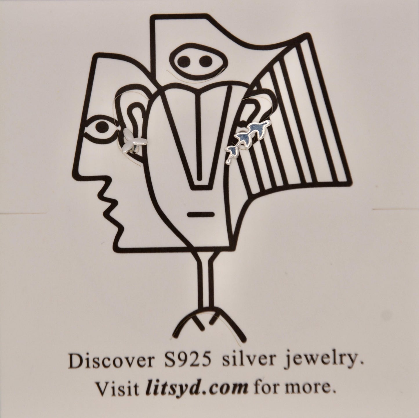 S925 Sterling Silver, Asymmetric Leaf Earrings - Nature Inspired Jewelry