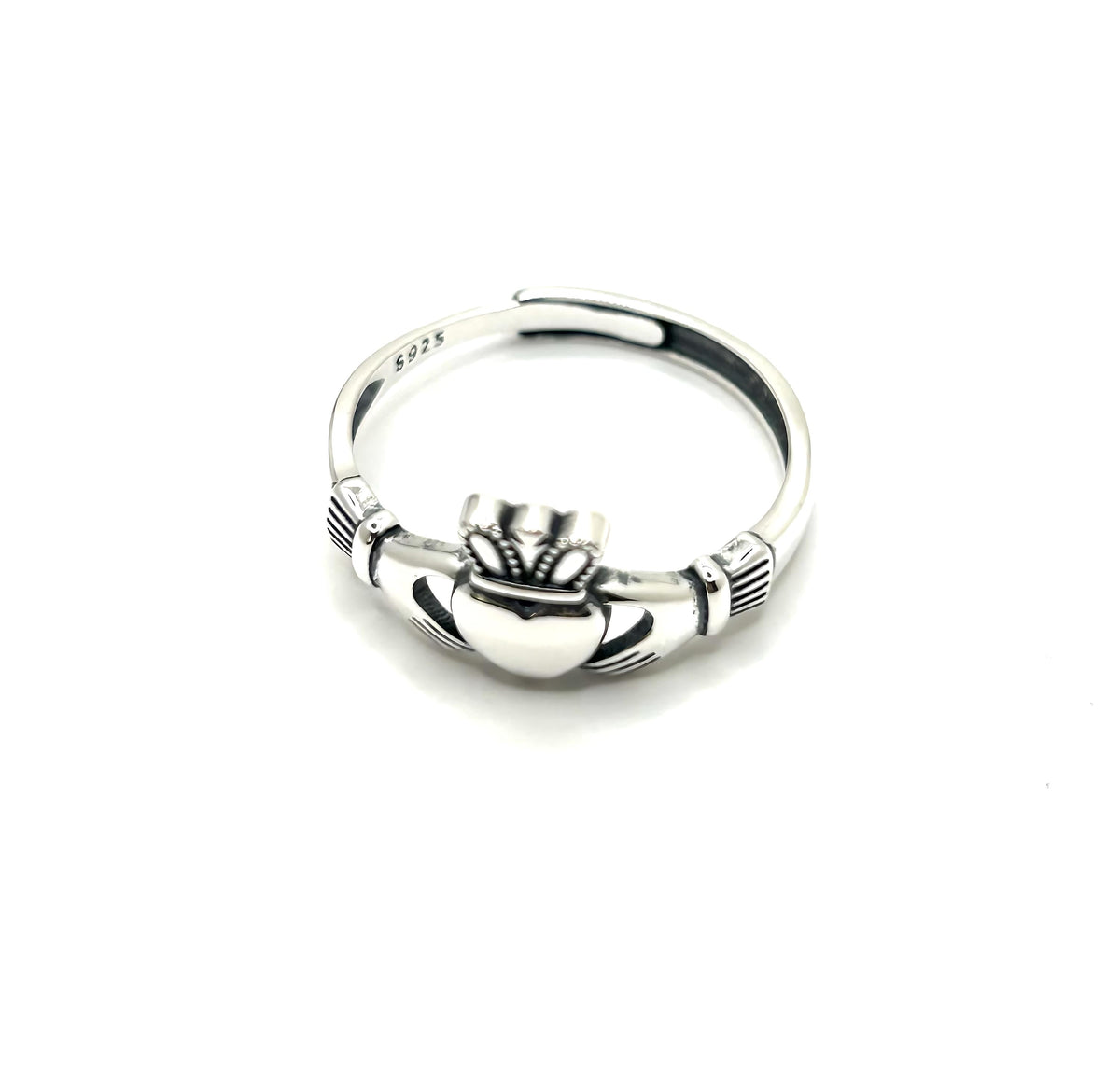 925 Sterling Silver Claddagh Ring | Handmade Enamel Heart Crown Ring | Affordable Luxury Irish Jewelry