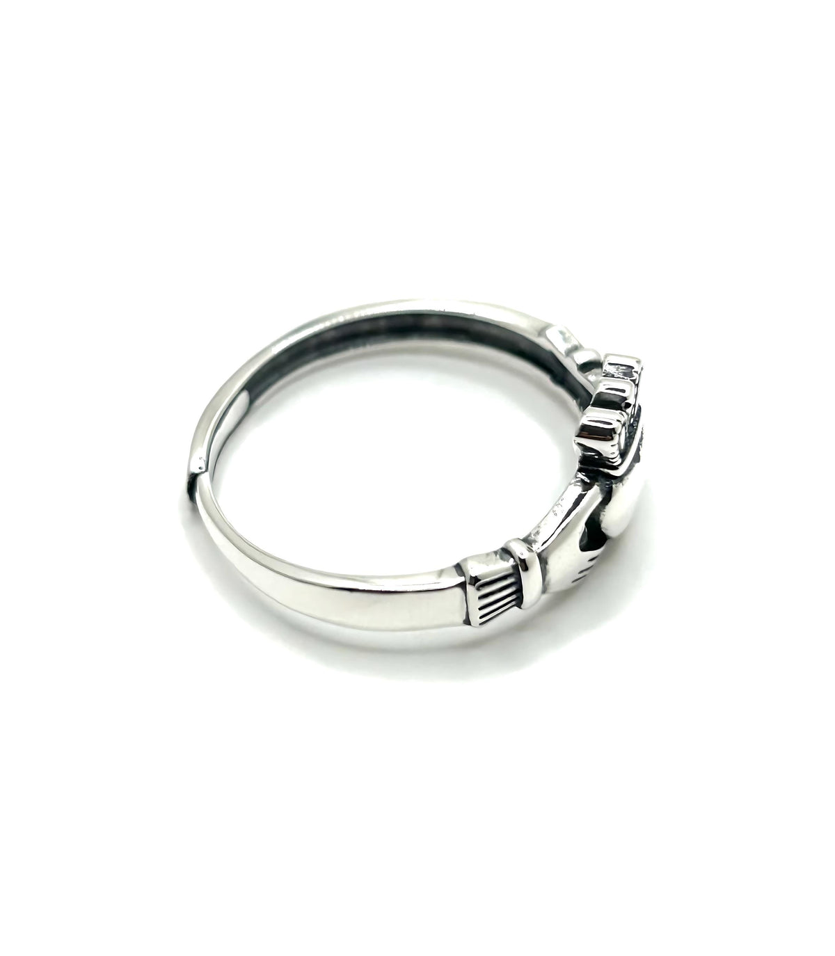 925 Sterling Silver Claddagh Ring | Handmade Enamel Heart Crown Ring | Affordable Luxury Irish Jewelry